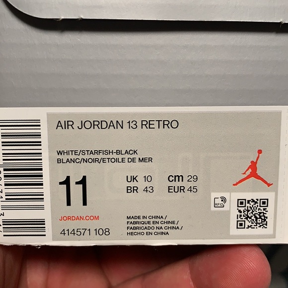 Air Jordan Retro Starfish 13s - Picture 6 of 9